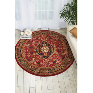 FLEUR DE LIS LIVING Demartino Performance Sienna Red Rug