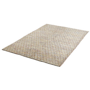 HIGHLAND DUNES Craighead Handmade Kilim Wool Beige Rug