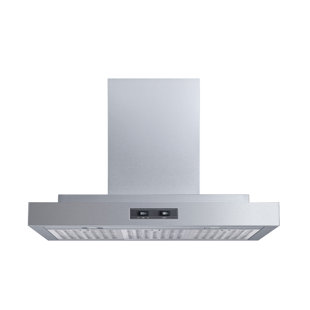 WINFLO 30" 300 CFM Convertible Wall Mount Range Hood in Stainless Steel
