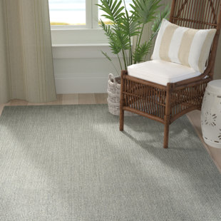 BAYOU BREEZE Dionne Hand Hooked Wool Silver Area Rug