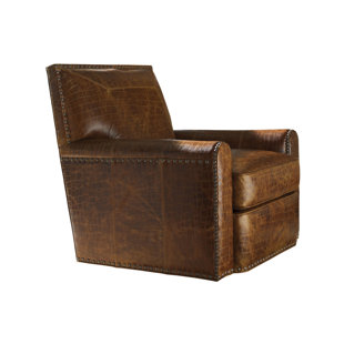 TOMMY BAHAMA HOME Stirling Park Leather Swivel Chair