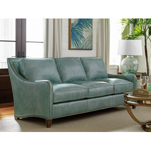 TOMMY BAHAMA HOME Twin Palms Koko Leather Sofa