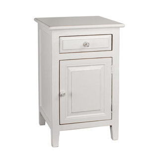 PORTHOS HOME Ellen 1 - Drawer Solid Wood Nightstand