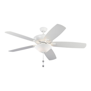 GENERATION LIGHTING FAN COLLECTION 60" Colony 5 - Blade Standard Ceiling Fan with Pull Chain and Light Kit Included