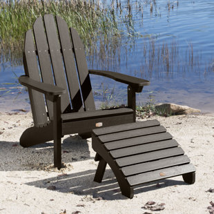 FREEPORT PARK® Hinz Plastic Adirondack Chair with Ottoman