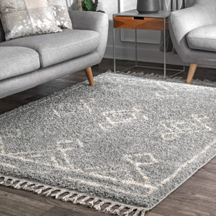 DAKOTA FIELDS Pete Performance Gray/White Rug