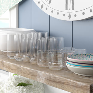 MINT PANTRY® Harbin 18 Piece Assorted Glassware Set