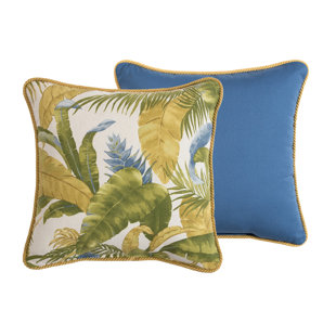 THOMASVILLE AT HOME Cayman Floral Cotton Reversible Throw Pillow