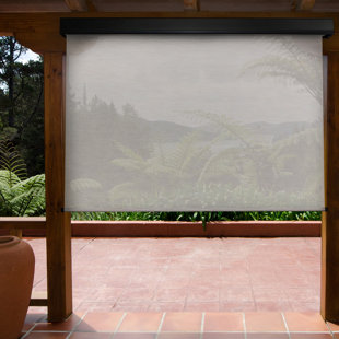 SYMPLE STUFF Dreiling Semi-Sheer Outdoor Roller Shade