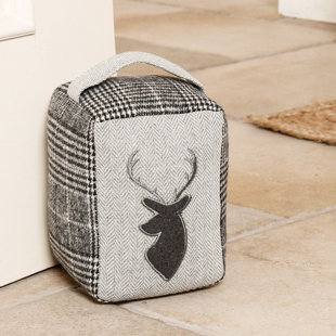 DCOR DESIGN Stag Head Fabric Door Wedge