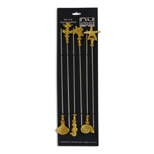 NU STEEL Stainless Steel Dishwasher Safe Skewer And Shish Kebab