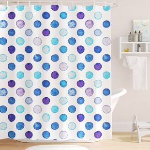 ISABELLE & MAX™ Acel Polka Dots Shower Curtain with Hooks Included