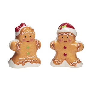 THE HOLIDAY AISLE® The Holiday Aisle Jankowski Gingerbread Salt and Pepper Shaker Set