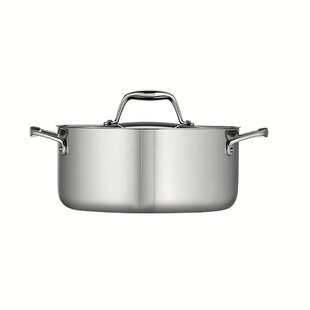 Tramontina Gourmet Tri-Ply Clad 5 qt. Stainless Steel Round Dutch Oven