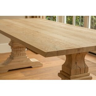 ASTORIA GRAND Batton Solid Wood Base Dining Table