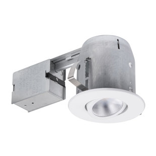 GLOBE ELECTRIC COMPANY Swivel Round Trim 4" Recessed Lighting Kit