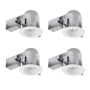 GLOBE ELECTRIC COMPANY Ridged 5" Recessed Lighting Kit (Set of 4)