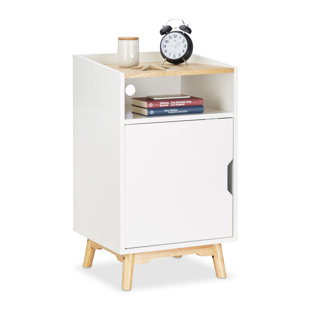 NORDEN HOME Annabel Solid + Manufactured Wood Bedside Table