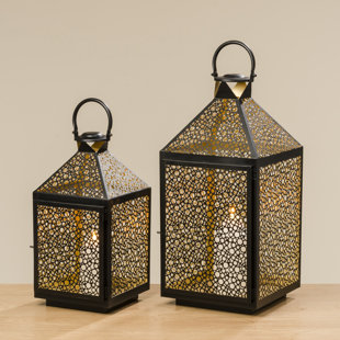 WORLD MENAGERIE 2-tlg. Laternen-Set Loopa aus Eisen