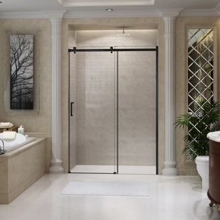 JADE BATH Hasper 48" x 78" Single Sliding Frameless Shower Door