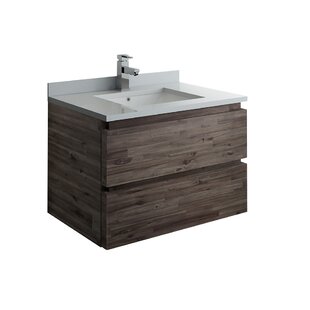 Fresca Formosa 30" Wall Mounted Single Sink Bathroom Vanity Set