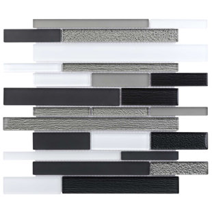 MOSAICTILEOUTLET Linear Glass Linear Mosaic Tile