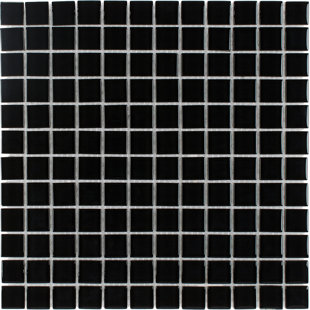 MOSAICTILEOUTLET Stacked Squares 1" x 1" Glass Mosaic Tile