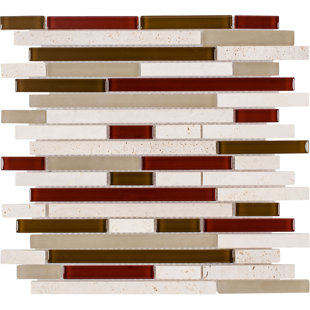 MOSAICTILEOUTLET Linear Natural Stone Mosaic Sheet Wall Tile