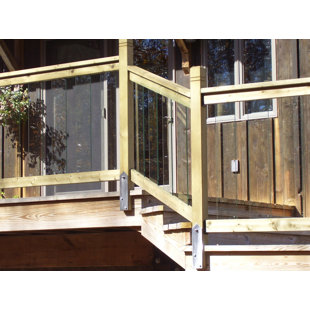 VISTA RAILING SYSTEMS INC Clearview 36'' H x 72'' W Raw Wood Wood Porch And Stair Railings
