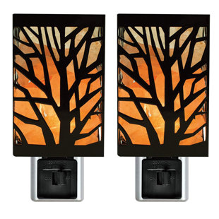 WBM LLC Himalayan Glow Natural Salt Tree 2-Light Night Light (Set of 2)