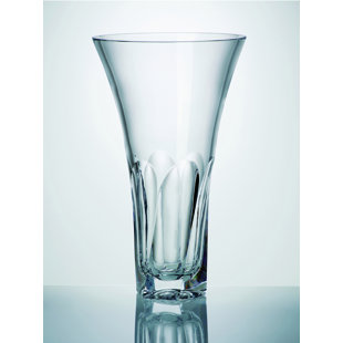 RICCI ARGENTIERI Apollo Clear 14" Crystal Table Vase