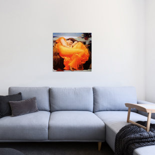 ICANVAS 'Flaming June Art' by Frederick Leighton Painting Print on Canvas