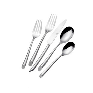TOWLE SILVERSMITHS Towle Living Wave 20-Piece Forged Stainless Steel Flatware Set, Service for 4