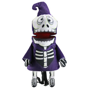 NORTHLIGHT SEASONAL 24" Purple and Black Skeleton Unisex Child Halloween Trick or Treat Bag Costume Accessory - One Size