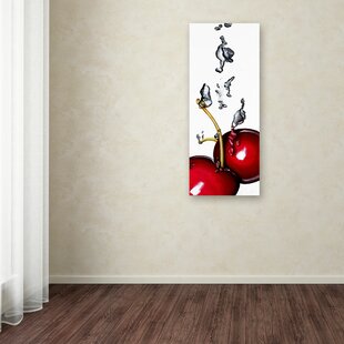 TRADEMARK FINE ART " Cherry Splash II " by Roderick Stevens