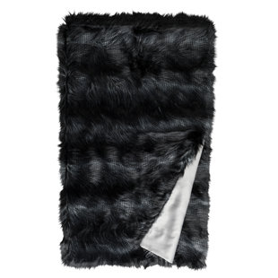 LILI ALESSANDRA Faux Fur Throw Blanket