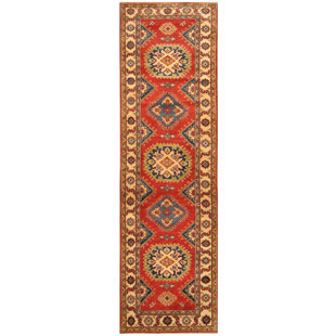 ISABELLINE Jevon One-of-a-Kind 2'8" X 9'8" Runner Wool Area Rug in Red