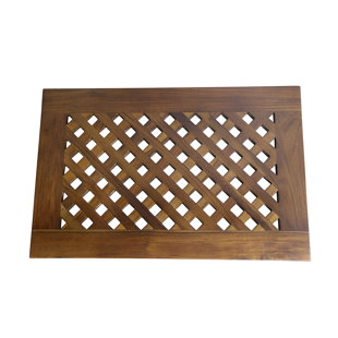 MILLWOOD PINES Burks Teak & Wood Bath Rug