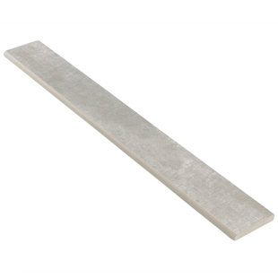 IVY HILL TILE Essential 24" x 3" Porcelain Bullnose Tile Trim in Ash