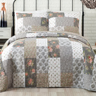 JESSICA SIMPSON HOME Jessica Simpson Floribunda Cotton Reversible Quilt