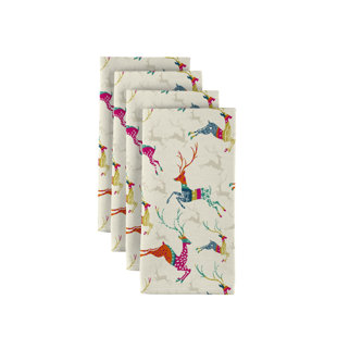 FABRIC TEXTILE PRODUCTS, INC. Polyester Animals/Nature Square Napkin (Set of 12)