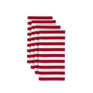 FABRIC TEXTILE PRODUCTS, INC. Striped 18" Napkins (Set of 12)
