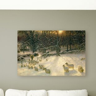 TRADEMARK FINE ART "The Shortening Winter's Day" by Joseph Farquharson Photographic Print on Canvas