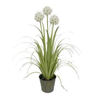 17 STORIES 99cm Flowering Tree in Metal Planter