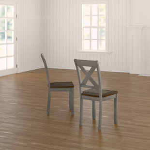 GRACIE OAKS Samyla Back Side Solid Wood Dining Chair (Set of 2)