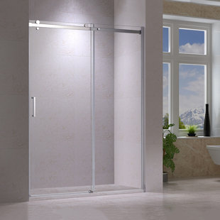 JADE BATH Eva I 58.25" x 78.75" Single Sliding Semi-Frameless Shower Door