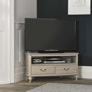 OPHELIA & CO. Abbey Glen Solid Wood Corner TV Stand for TVs up to 43"