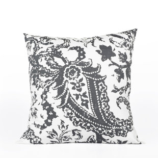 EXCLUSIVE FABRICS & FURNISHINGS Edina Paisley Cotton Pillow Cover (Set of 2)
