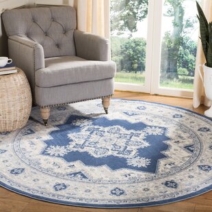 KELLY CLARKSON HOME Cardy Oriental Navy/Creme Area Rug