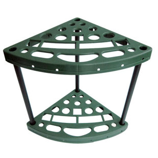 TRADEMARK HOME COLLECTION Garden Tool Organizer - Corner Storage Rack that Holds 18 Yard Tools by Sto-Away